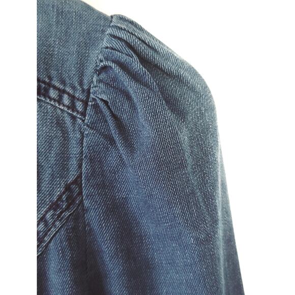 NEW Anthropologie Pilcro Slim Denim Button Down Top - Size 4 - Picture 7 of 10